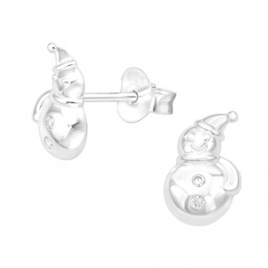 Sterling silver snowman earrings store