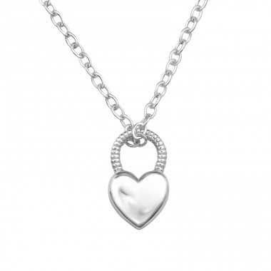 【STONEHENgE】Silver Material Silver Necklace SC24B22E Faceted chain necklace solitaire pendant Silver - L'Atelier