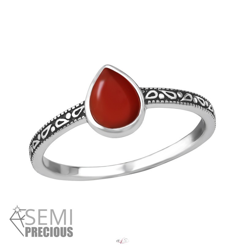 Sterling silver rings sales with semi precious stones