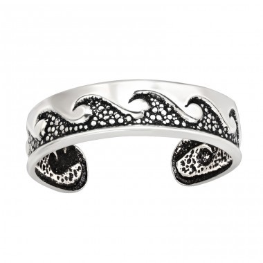 Toe Ring 925-1930's Sterling Silver Shell Stone Choice of Colour