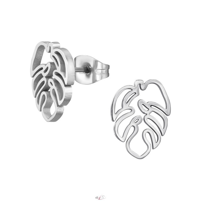 Monstera - Chirurgischer 316L-Edelstahl Stahl-Ohrstecker