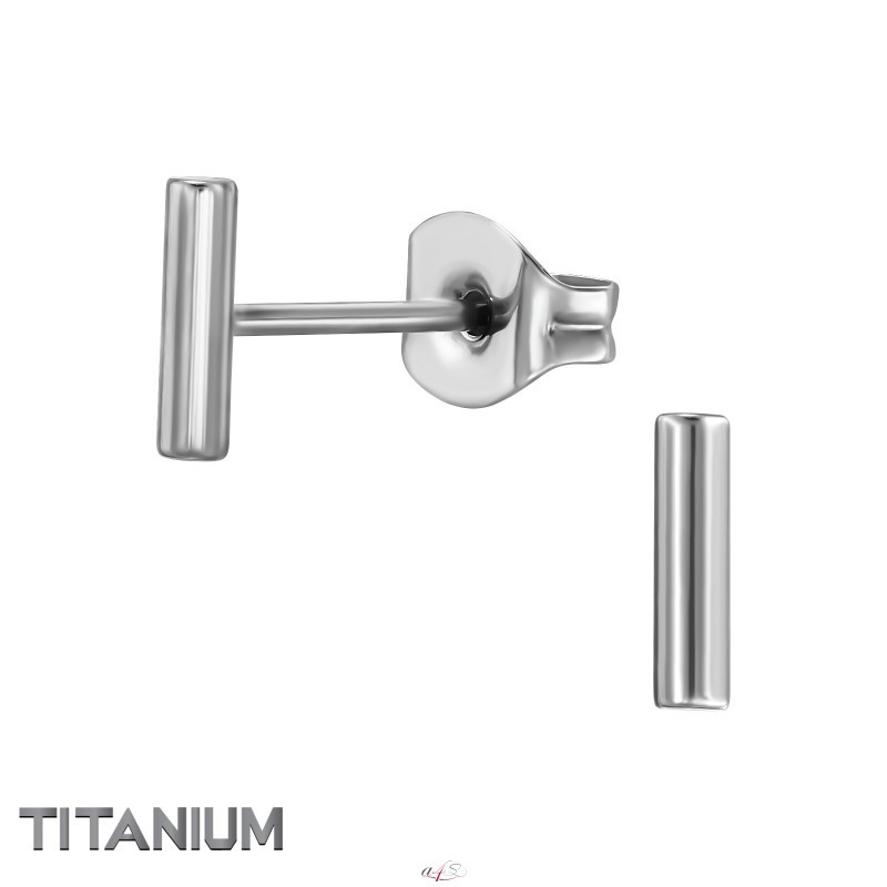Titanium Bar Titanium Titan Ear Studs