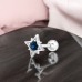Hviezda s opálom - Šperkové Striebro 925 Ear A4S49574