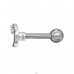 Crescent with Zirconia - 925 Sterling Silver + 316 Surgical Steel Ear Tunnels & Plugs A4S49633