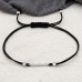 17 mm Bar with Zirconia - 925 Sterling Silver Bracelets With Cords A4S49818