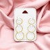 Ohrring-Sets  12-14-16 mm - 925Er Silber Ohrbügelsets & Schmuck Auf Karten A4S48904