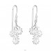  Szirmok cirkóniával - 925 Ezüst Cirkon Fülbevaló A4S50065