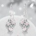  Szirmok cirkóniával - 925 Ezüst Cirkon Fülbevaló A4S50065
