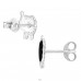 Silbernes Schaf - 925er Silber Ohrstecker mit Emaillefarben A4S13292