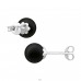 Round - 925 Sterling Silver Ear Studs with Pearls A4S21880