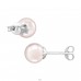 Round - 925 Sterling Silver Ear Studs with Pearls A4S21880