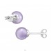 Round - 925 Sterling Silver Ear Studs with Pearls A4S21880