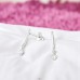 Dangling earrings with Zirconia - 925 Sterling Silver Ear Studs With Zirconia Stones A4S49725