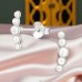 Pearls Connected - 925 Sterling Silver Ear Studs With Pearls A4S49558