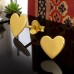 Golden Heart - 925 Sterling Silver Plain Ear Studs A4S49723