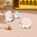 9 mm Hedgehog - 925 Sterling Silver Ear Studs With Enamel Colors A4S49940