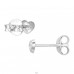 Serca 3d - Srebro Próby 925 Kolczyki Sztyfty Z Kryształem A4S50399
