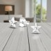 3D Star with Crystal - 925 Sterling Silver Ear Studs With Crystal Stones A4S50400