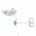5 mm opal - Argint 925 Cercei Cu Pietre Semipreţioase A4S49831
