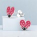 Inimă De Buburuză - Argint 925 Cercei Cu Surub Colorati A4S49829