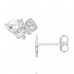Best Friends Forever "BFF" - 925 Sterling Silver Ear Studs With Enamel Colors A4S50026