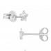 4 mm-Es Csillag Kristályokkal - 925 Ezüst Kristály Stift Fülbevaló A4S49911