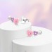 Dwa Serca - Srebro próby 925 Kolorowe kolczyki ze sztyftem A4S50281
