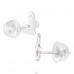 Iepuras cu cristal - Premium* - Argint 925 Cercei Cu Surub Colorati A4S46399