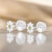 Flower - premium* - 925 Sterling Silver Premium Children Ear Studs A4S47239