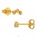 Gyémántokkal aranyozott csillagok - 925 Ezüst Diamond Ear Studs A4S49879