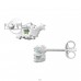 Stea cu cristale - Argint 925 Cercei Cu Cristale Și Șurub A4S49589