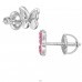 Butterfly mit Screw Back Ear Studs - 925 Sterling Silver Screw Back Ear Studs A4S49315