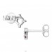 6 mm Sternchen mit Zirkonia - 925Er Silber Ohrstecker Mit Zirkonia Steinen A4S50095