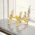 Goldener Gerader Barren mit Zirkonia - 925Er Silber Ohrstecker Mit Zirkonia Steinen A4S49517