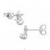 Starfish with Pearls - 925 Sterling Silver Ear Studs With Pearls A4S49513