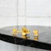 Aranyozott szívek gyémánttal - 925 Ezüst Diamond Ear Studs A4S49869