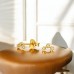 Flowers gold plated with Diamonds - 925 Sterling Silver Diamond Ear Studs A4S49865