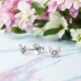 Rhodium-plated butterfly with Diamond - 925 Sterling Silver Diamond Ear Studs A4S49868