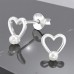 Heart with Pearl - 925 Sterling Silver Ear Studs With Pearls A4S49822