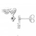 5 mm Herz mit Zirkonia - 925Er Silber Ohrstecker Mit Zirkonia Steinen A4S49821