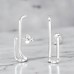 Curved Bar - 925 Sterling Silver Plain Ear Studs A4S49909