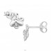 Frangipáni, Pluméria - 925 Ezüst Cirkónia stift fülbevaló A4S50014