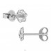 Rose - 925er Silber Glatte Ohrstecker A4S49717