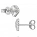 Schale - 925er Silber Glatte Ohrstecker A4S48497