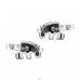 Rhinoceros - 925 Sterling Silver Plain Ear Studs A4S26758