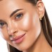 Dangling Heart with Zirconia - 925 Sterling Silver Ear Studs With Zirconia Stones A4S49521