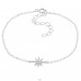Sparkling Star with Zirconia - 925 Sterling Silver Bracelets With Silver Chain A4S49095
