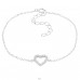 Herz - 925 Sterling Silber Armbänder mit Kette A4S44293