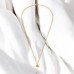 Goldene Blume - 925Er Silber Halskette Ohne Steine A4S49352