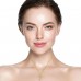 Golden Heart with Flower and Crystals - 925 Sterling Silver Necklace With Stones A4S49479